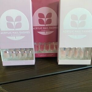 Acrylic Nail Dashes, 3 sets. Brand new in boxes.